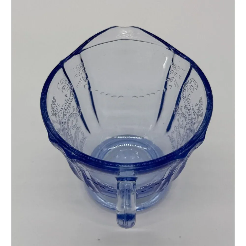 Vintage Recollection Blue Creamer by Indiana Glass